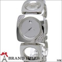 モバード レディース クォーツ 腕時計 SS ダイヤモンドベゼル 84.A1.1310S MOVADO 美品 [115883]
