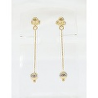 １８Ｋ２トーンカットボールピアスpart1