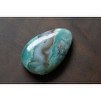 アクアプレーズ（クロムカルセドニー）【3】天然石ルース・カボション　（34.5×23.5mm）