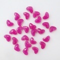 クオーツ（染)ビーズ ハートカット バイオレットピンク 6×8.5×3.5mm 1ヶ