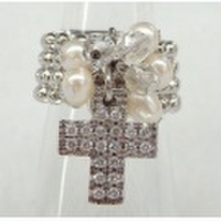 クロス　チャーム　リング