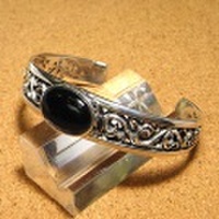 シルバー925 オニキスバングルLady’s 3-026