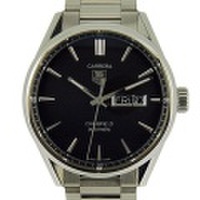 タグホイヤー　TAG HEUER　カレラ　デイデイト　キャリバー5　WAR201A.BA0723　SS　ブラック　USED　中古