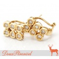 ダイヤモンド デザインピアス K18YG 【18金イエローゴールド】【レディース】【女性用】【Diamond】