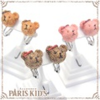 テディベアのフェイス イヤリング パリスキッズ本店 原宿 pariskid’s 公式 通販 安い ymgir
