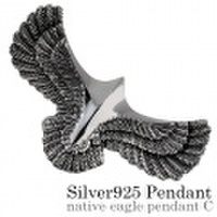 ネイティブイーグル ペンダント C ≪3.5mmアズキチェーン割引セット≫ メンズ ネックレス シルバー アクセサリー [シルバーペンダント] 送料無料