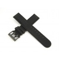 ハミルトン純正ベルト/20mmカーキフィールド用ブラックラバーベルトH600684136