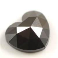 ブラックダイヤモンド (トリートメント) ルース 0.288ct 【ハートシェイプ】