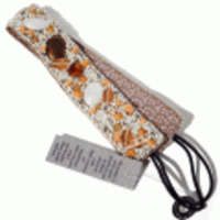 ブランド-Deepa Gurnaniヘアアクセサリー◆WB738ナチュラルストン＆シェルヘアバンド◆アイボリー