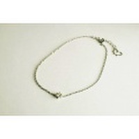 プラチナ　定番の一粒ダイアモンド　1diamond blacelet PT900/850