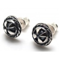 ボールクロス・シルバーピアス/pi035