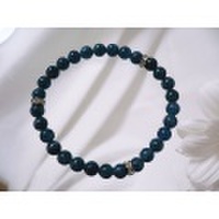 マイナスイオンのアパタイト数珠ブレス　６ミリ玉