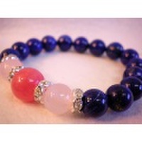 ラピスラズリ・インカローズ・ローズクォーツ・ブレスレット