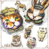 レトロ アニマル デザイン ブローチ パリスキッズ本店 原宿 ねこ pariskid’s 公式 通販 安い hrtrd ymgir colpo