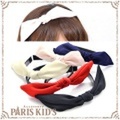 ワイヤー入り シンプル カラー リボン カチューシャ パリスキッズ本店 原宿 pariskid’s 公式 通販 安い ymgir