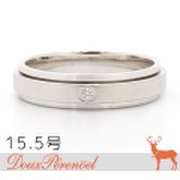 一粒ダイヤ リング 15.5号 K18WG [ダイヤモンド 18金ホワイトゴールド 指輪]