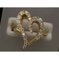 新着値下げ【K18YGイエローゴールド】指輪　リング　ダイヤモンド1.18ｃｔ　11号　6.1ｇ　レディース　03267-0