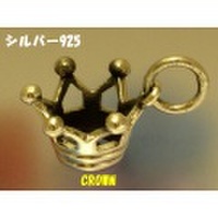 大人仕様でシニア世代の方にもお勧めのアクセサリー！シルバー925王冠ポップクラウンペンダントトップ