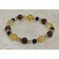 第1チャクラ☆スキャポライト＆黒水晶＆キラキラシトリン