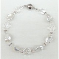 淡水パール &水晶 ブレスレット