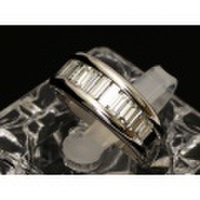 値下げ【K18　ホワイトゴールド】 指輪　ハーフエタニティリング　ダイヤモンド　 8.2ｇ　15号　レディース　32281-0　　ジュエリー　人気