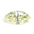 天然イエローダイヤモンド ルース(裸石) 0.122ct, Light Greenish Yellow (ライトグリーニッシュイエロー), VVS-2, マーキース 【蛍光性はグリーン系】 【中央宝石研究所ソーティング袋付】【送料無料】