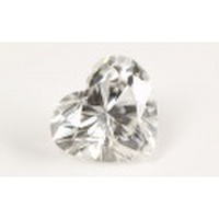 天然ダイヤモンド ルース(裸石) 0.114ct, Gカラー, VS-2, ハートシェイプ 【 中央宝石研究所ソーティング袋付 】 【 送料無料 】
