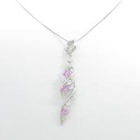 K18WG／K14WG ピンクサファイヤネックレス