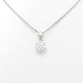 プラチナダイヤモンドネックレス 0．438ct・D・SI1・EXCELLENT