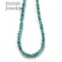 INDIAN JEWELRY ターコイズナゲットを使用したナバホ族アーティストの作品『NAVAJO TURQUOISE NECKLACE』【アメカジ・ネイティブ】IJ-103