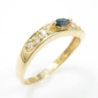 K18YG サファイヤリング