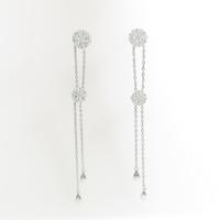 K18WG ダイヤモンドピアス