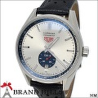 タグホイヤー カレラ キャリバー6 メンズ 自動巻き 腕時計 SS レザー シルバー文字盤 WV5111.FC6350 TAG HEUER 極美品 [121051]