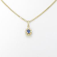 K18YG サファイヤネックレス
