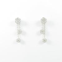 K18WG ダイヤモンドピアス