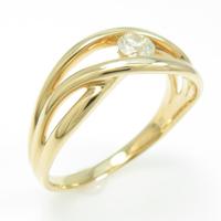 K18YG ダイヤモンドリング