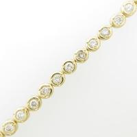18KYG ダイヤモンドブレスレット