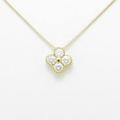 【新品】K18YG フラワー ダイヤモンドネックレス
