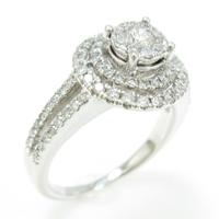 K18WG ダイヤモンドリング