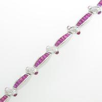 K18WG ルビーブレスレット