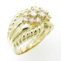 K18YG ダイヤモンドリング