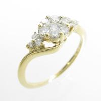 K18YG ダイヤモンドリング