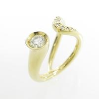 K18YG ダイヤモンドリング