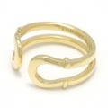 Safari8月号掲載 SYMPATHY OF SOUL（シンパシーオブソウル）　Double Horseshoe Ring - K18Yellow Gold（ダブルホースシューリング - K18イエローゴールド）