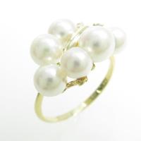 K18YG アコヤパールリング