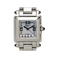 【Chopard ショパール】ハッピースポーツ スクエアミニ 27/8893-23 クォーツ SS レディース 11552-0