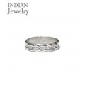 INDIAN JEWELRY ナバホ族アーティストの作品『NAVAJO STAMPED SILVER RING』【アメカジ・ネイティブ】IJ-123