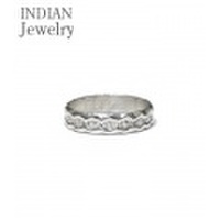 INDIAN JEWELRY ナバホ族アーティストの作品『NAVAJO STAMPED SILVER RING』【アメカジ・ネイティブ】IJ-123
