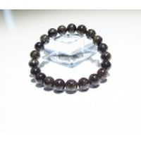 RE0561　【稀少】　ブラックルチルクォーツＳＡ　９ｍｍ　ブレスレット