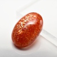 サンストーン　AAA　ルース　タンブル【ブラジル産】【約2.2g】【オーバルカット】天然石｜パワーストーン｜アベンチュレッセンス｜サンストーン｜オーバルカット｜カボション｜素材｜タンブル｜e0067